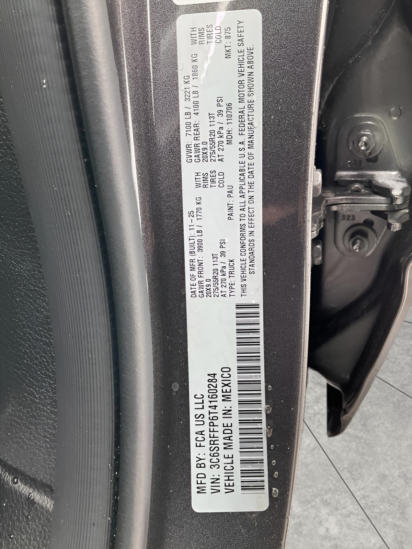 2026 RAM Ram 1500 RAM 1500 BIG HORN CREW CAB 4X4 5'7' BOX