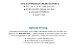 2016 Jeep Wrangler Unlimited Sport