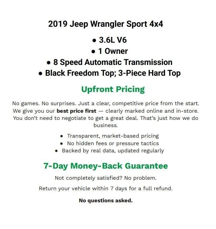 2019 Jeep Wrangler Unlimited Sport 4x4