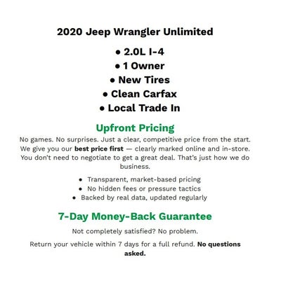 2020 Jeep Wrangler Unlimited Rubicon 4x4