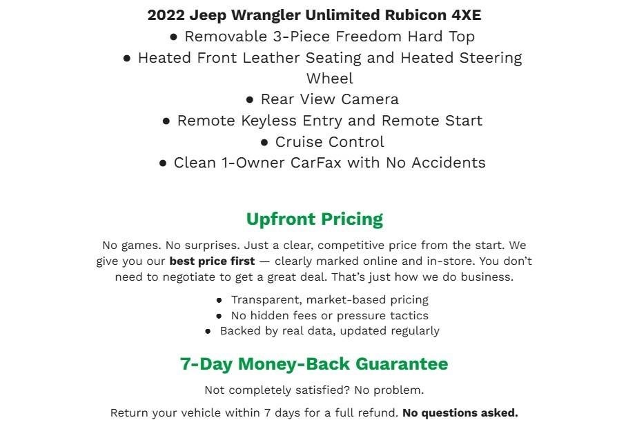 2022 Jeep Wrangler 4xe Unlimited Rubicon 4x4