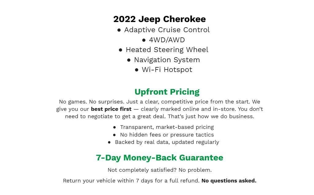 2022 Jeep Cherokee Limited 4x4