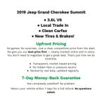 2019 Jeep Grand Cherokee Summit 4x4