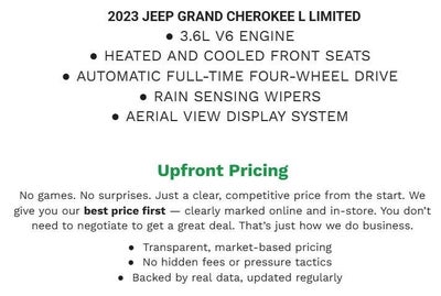 2023 Jeep Grand Cherokee L Limited 4x4
