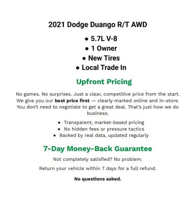 2021 Dodge Durango R/T AWD