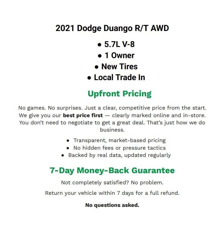 2021 Dodge Durango R/T AWD