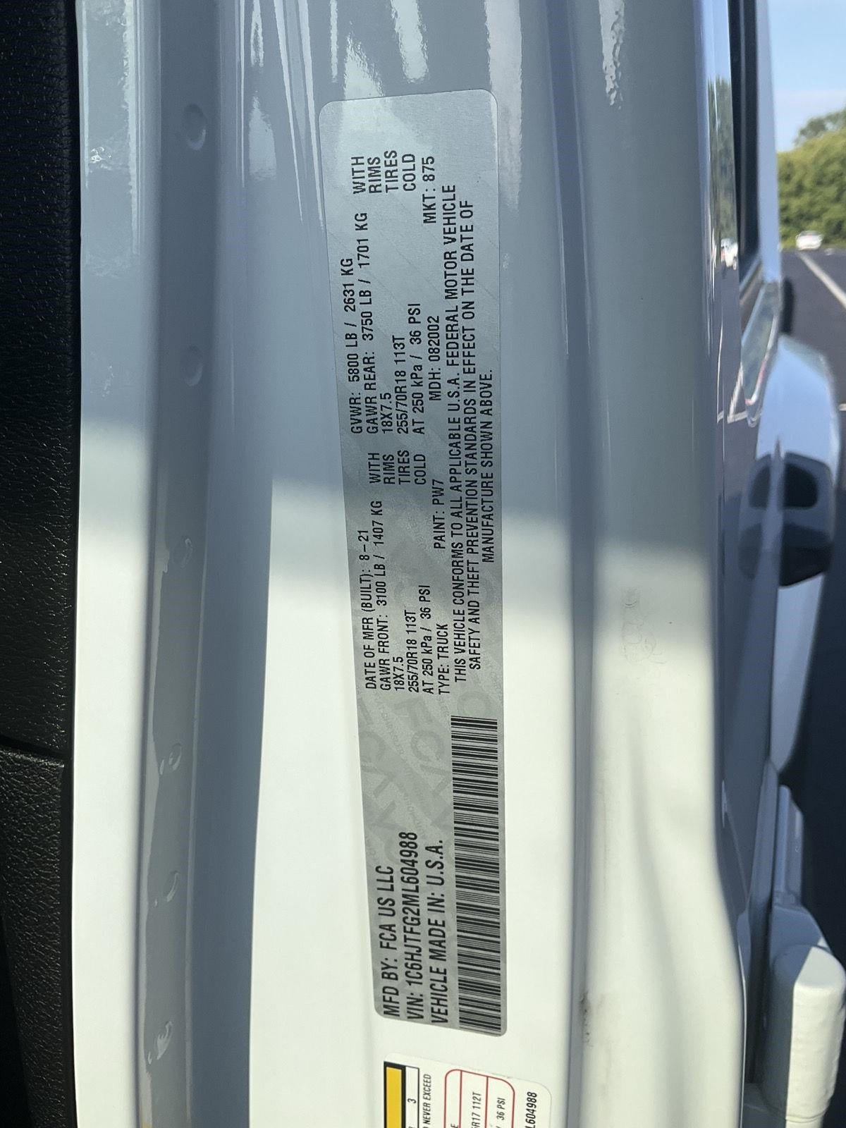 2021 Jeep Gladiator Overland 4x4