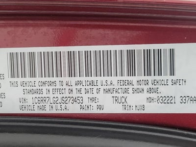 2018 RAM 1500 Big Horn Crew Cab 4x4 5'7' Box