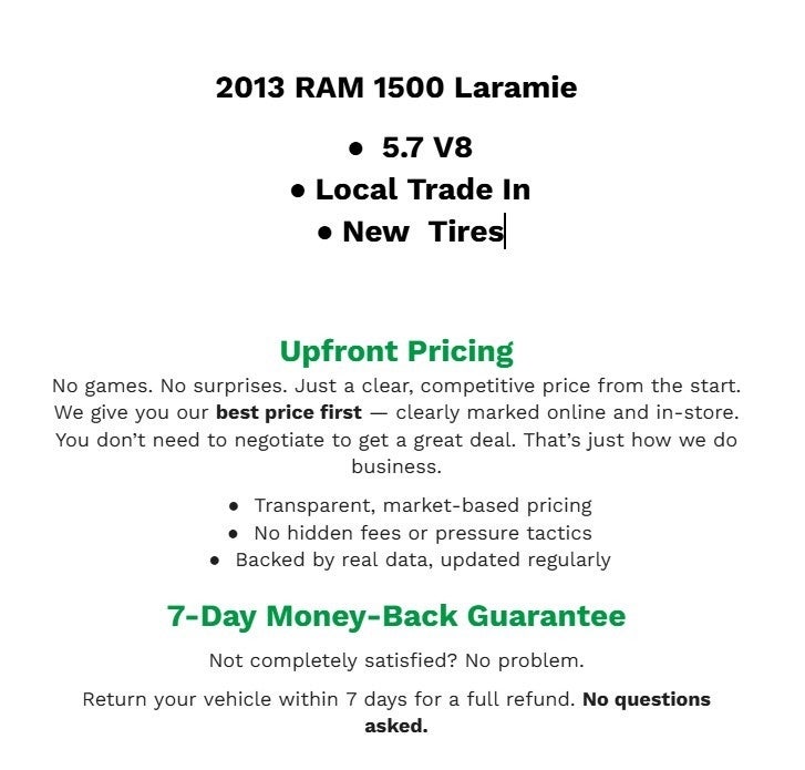 2013 RAM 1500 Laramie