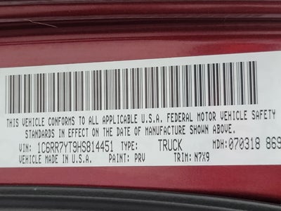 2017 RAM 1500 Rebel Crew Cab 4x4 5'7' Box