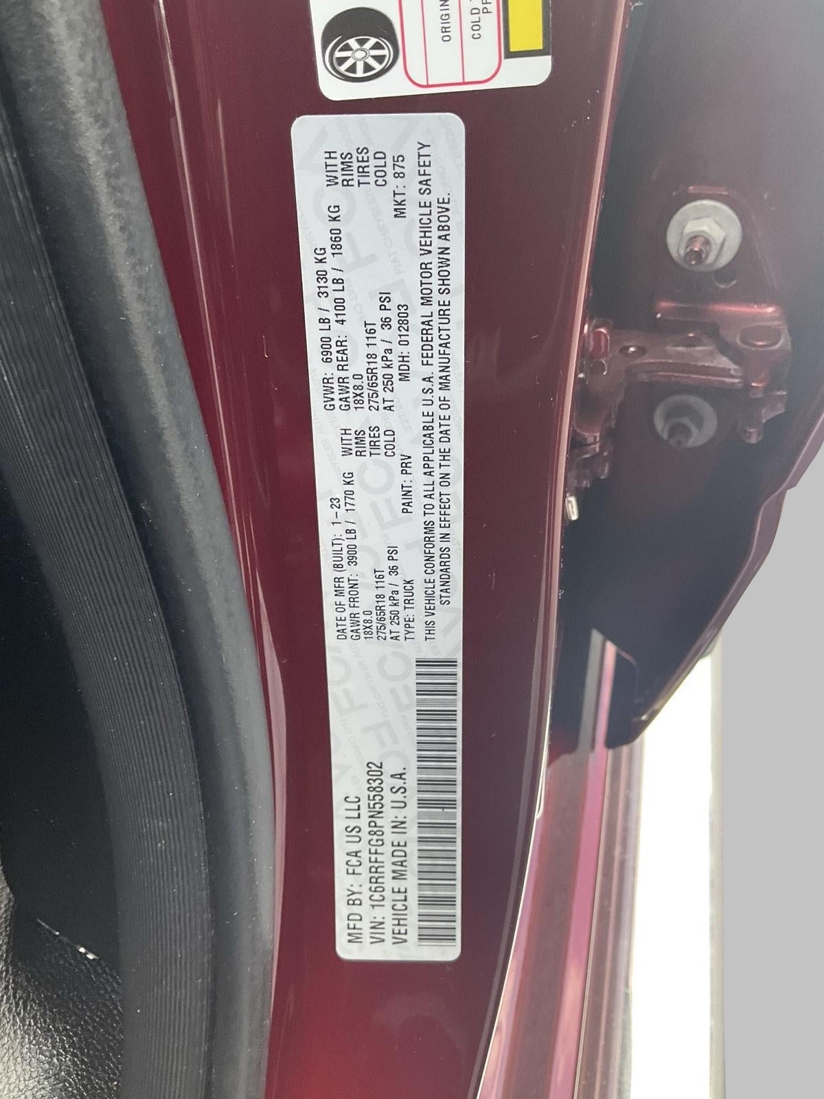 2023 RAM 1500 Big Horn Crew Cab 4x4 5'7' Box