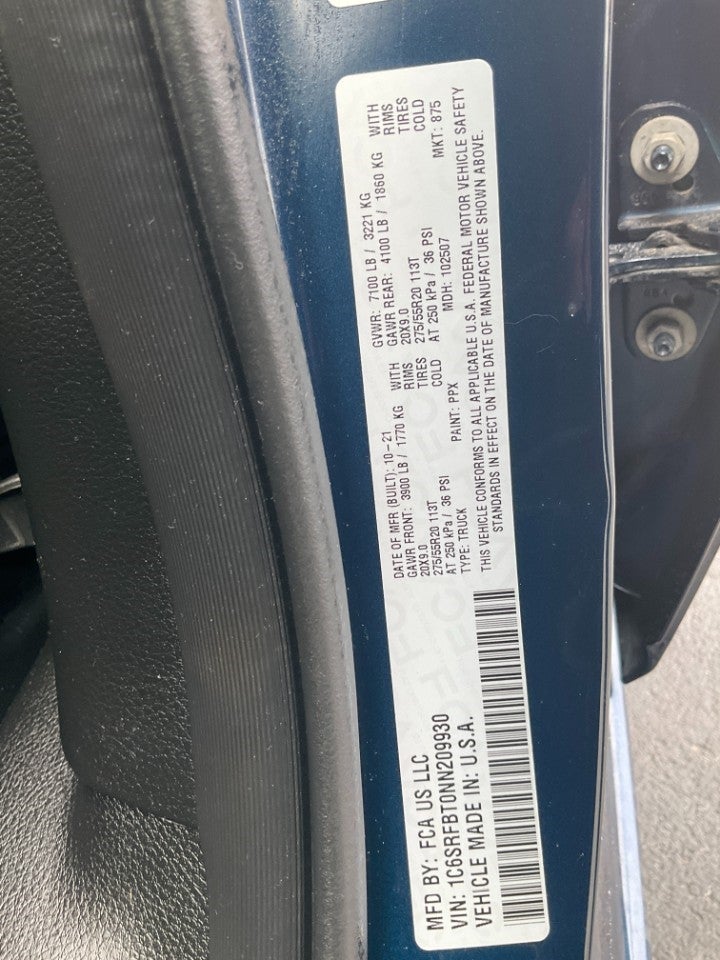 2022 RAM 1500 Big Horn Quad Cab 4x4 6'4' Box