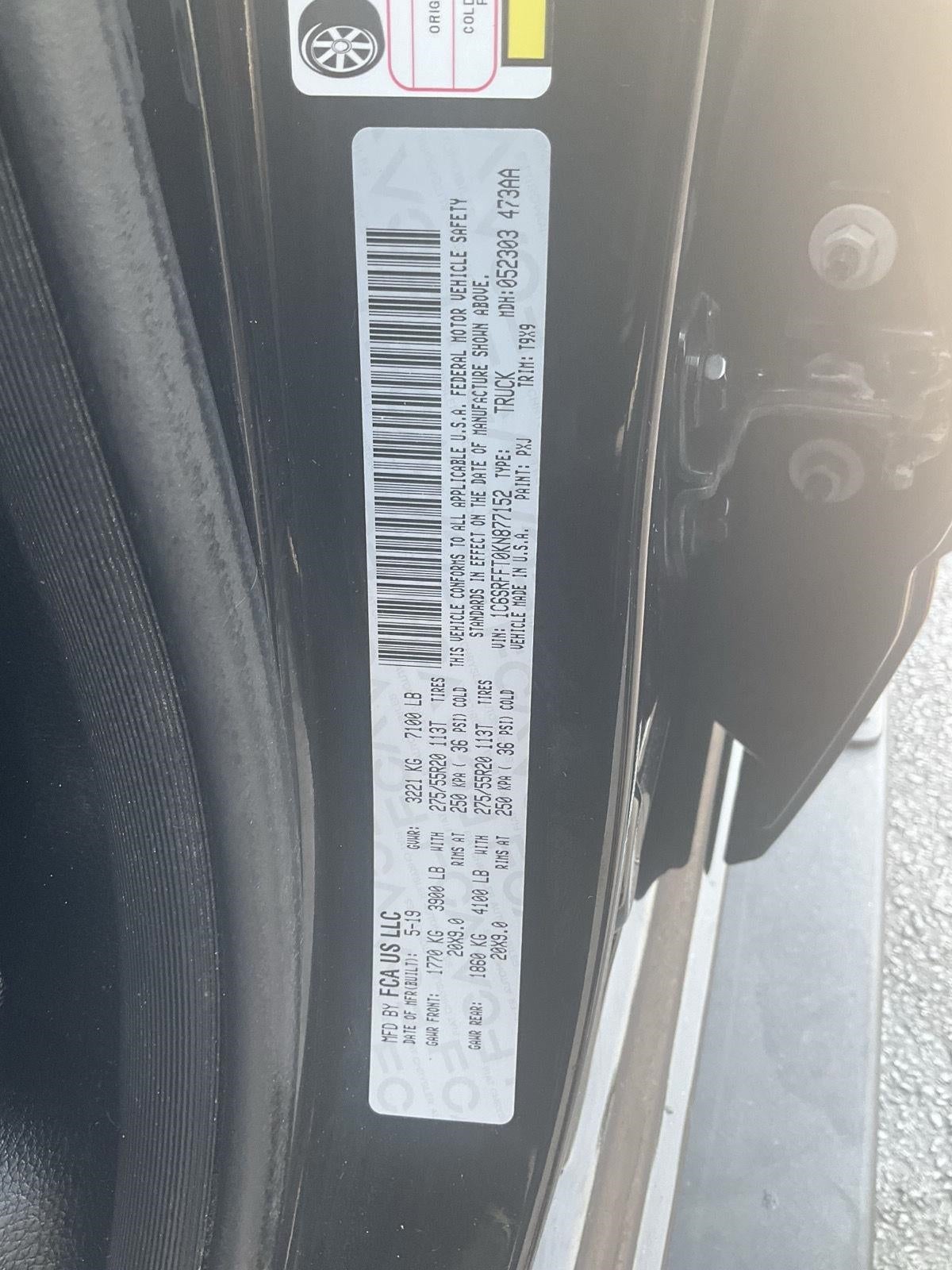 2019 RAM 1500 Rebel 4x4 Quad Cab 6'4 Box