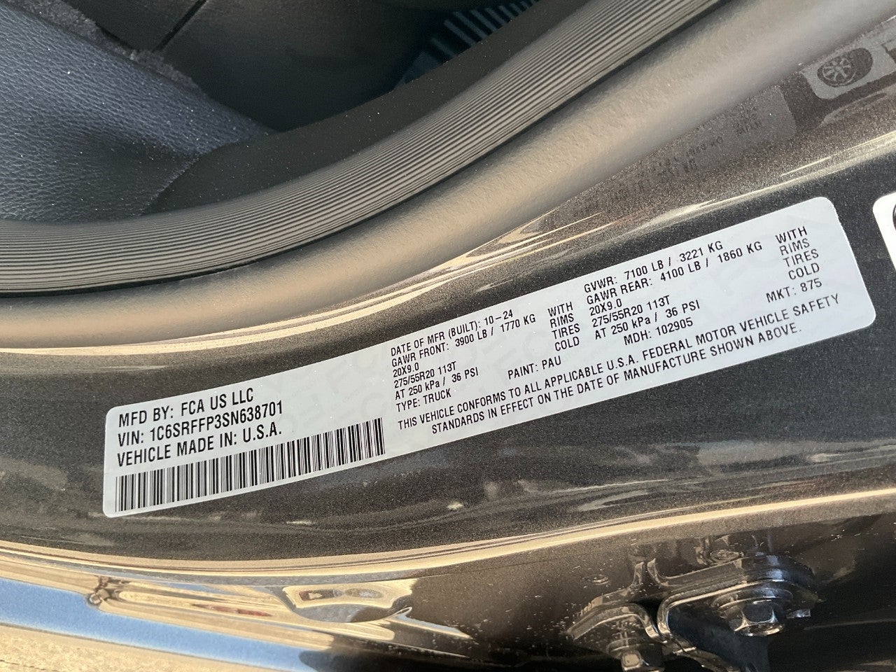 2025 RAM 1500 Big Horn Crew Cab 4x4 5'7' Box