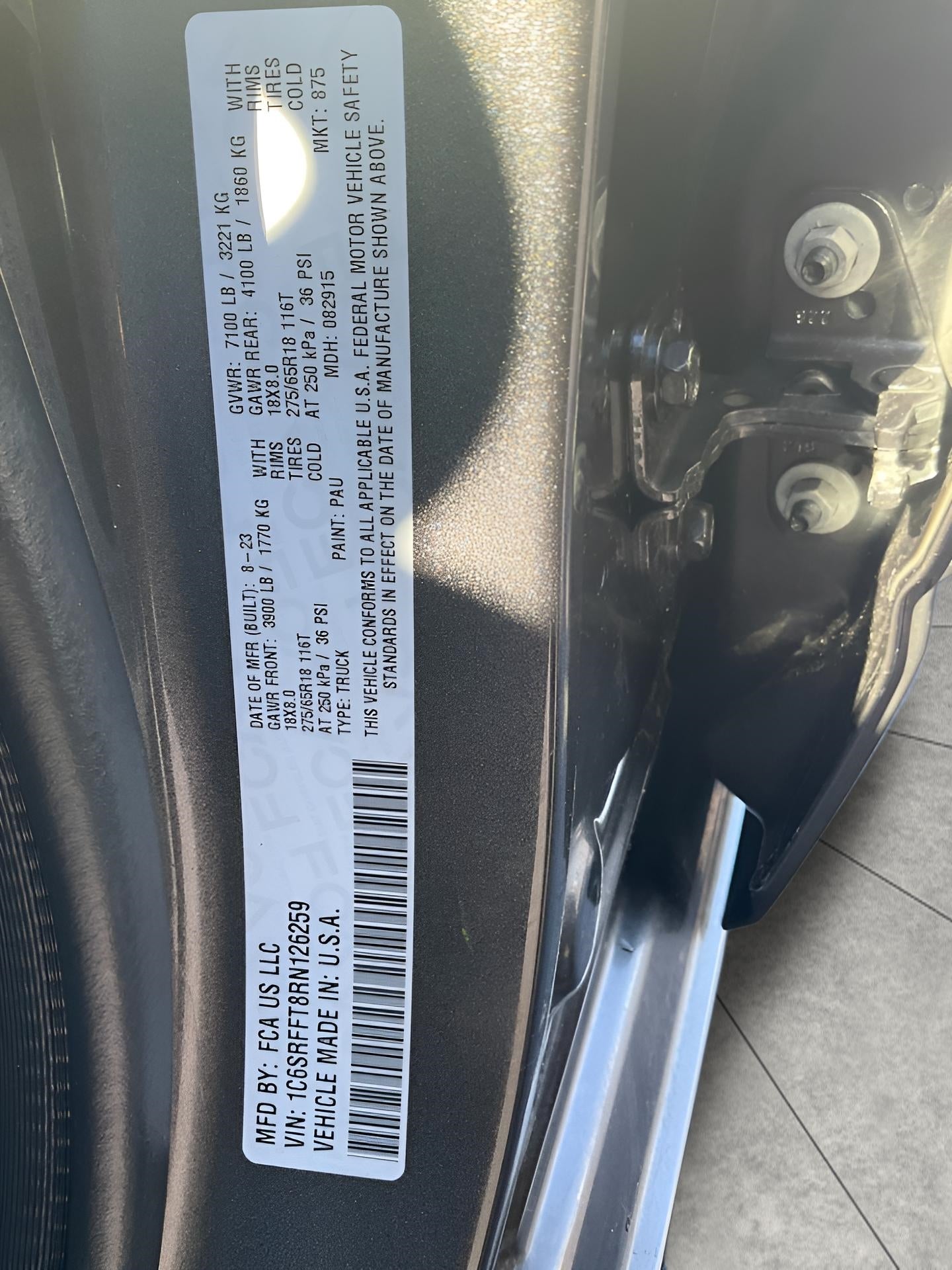 2024 RAM 1500 Big Horn Crew Cab 4x4 5'7' Box
