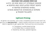 2023 RAM 1500 Laramie Crew Cab 4x4 5'7' Box
