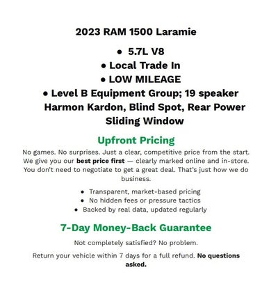 2023 RAM 1500 Laramie Crew Cab 4x4 5'7' Box