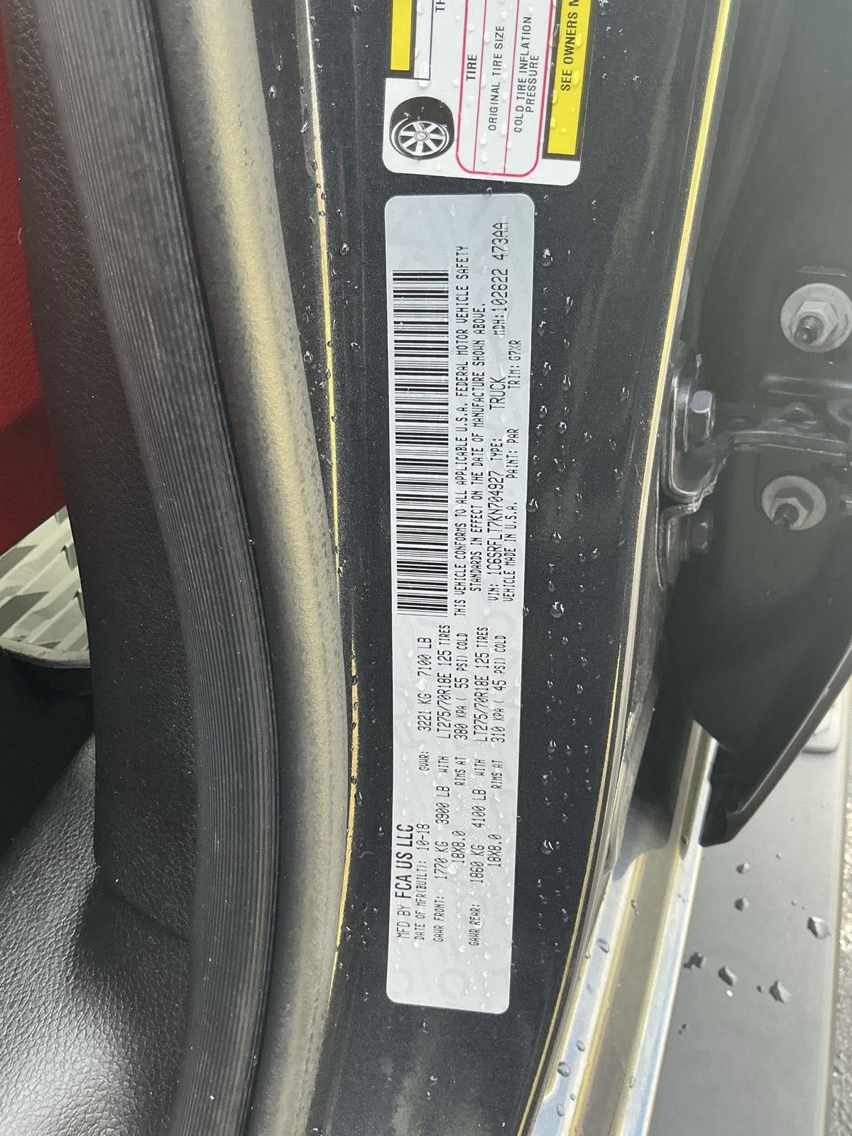 2019 RAM 1500 Rebel Crew Cab 4x4 5'7' Box