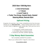 2025 RAM 1500 Big Horn Crew Cab 4x4 6'4' Box