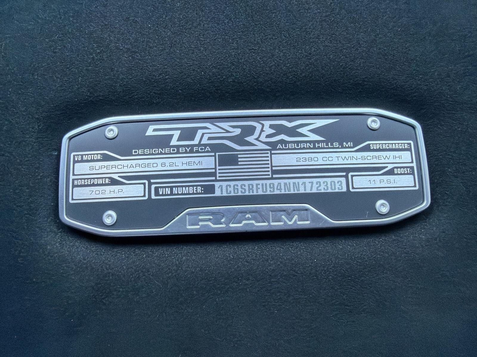 2022 RAM 1500 TRX Crew Cab 4x4 5'7' Box