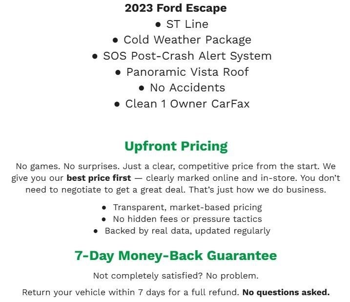 2023 Ford Escape ST-Line