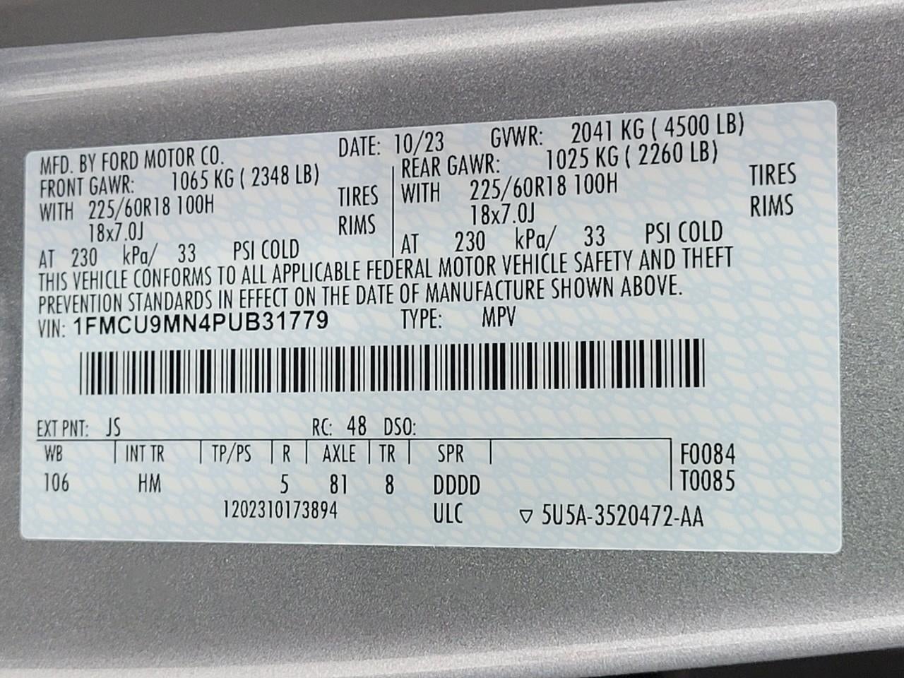 2023 Ford Escape ST-Line