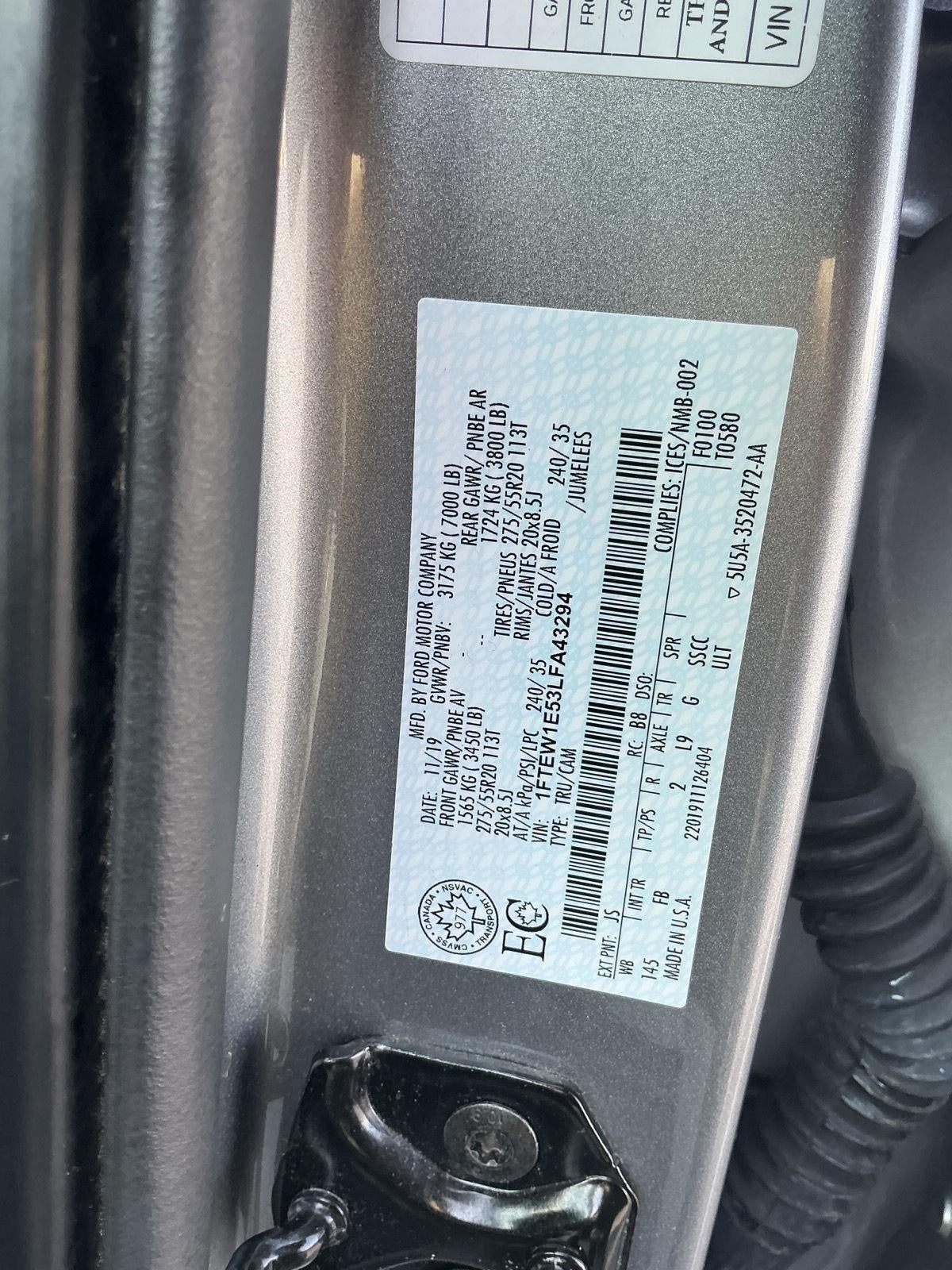2020 Ford F-150 XLT