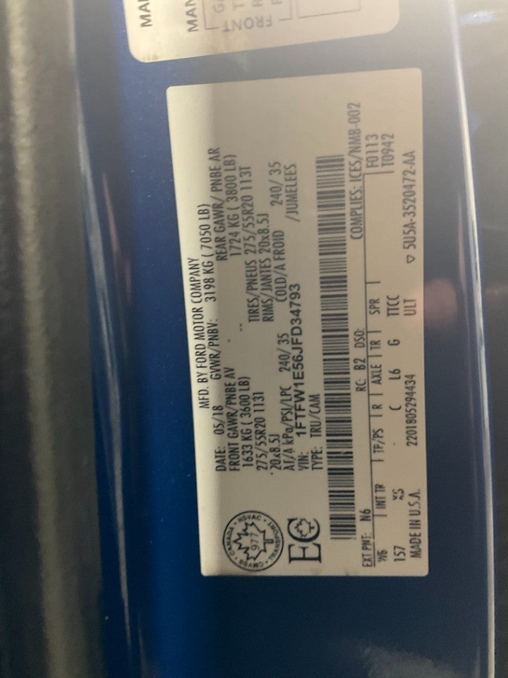 2018 Ford F-150 CREW CAB