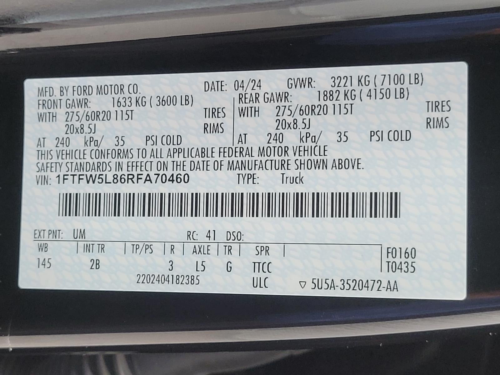 2024 Ford F-150 LARIAT