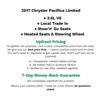 2017 Chrysler Pacifica Limited