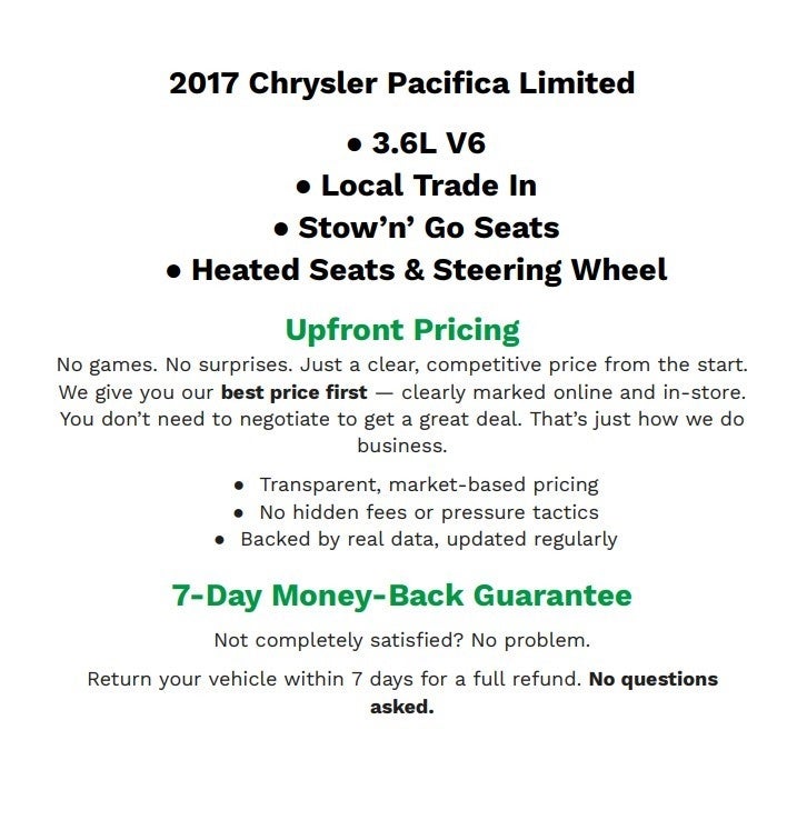 2017 Chrysler Pacifica Limited