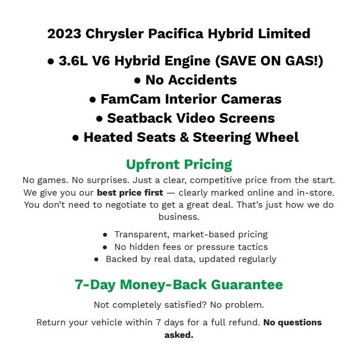 2023 Chrysler Pacifica Hybrid Limited