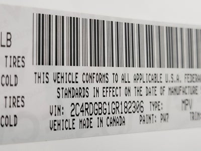 2016 Dodge Grand Caravan American Value Pkg