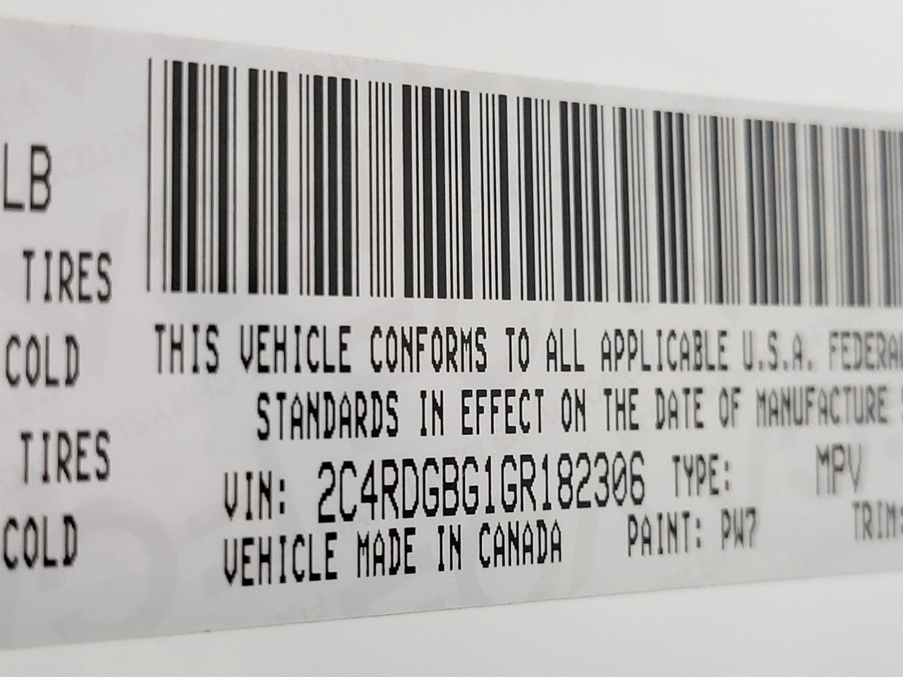 2016 Dodge Grand Caravan American Value Pkg