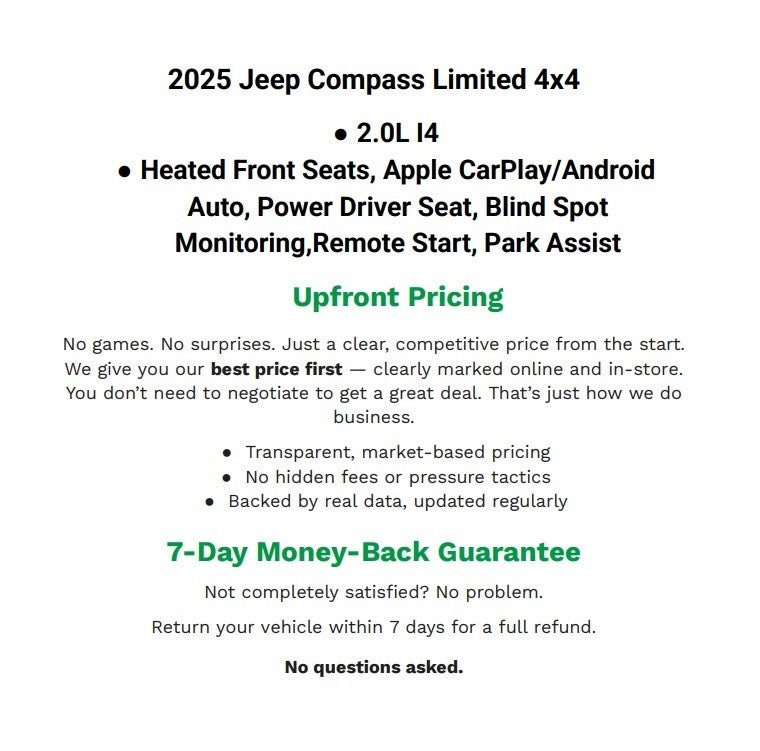 2025 Jeep Compass Limited 4x4