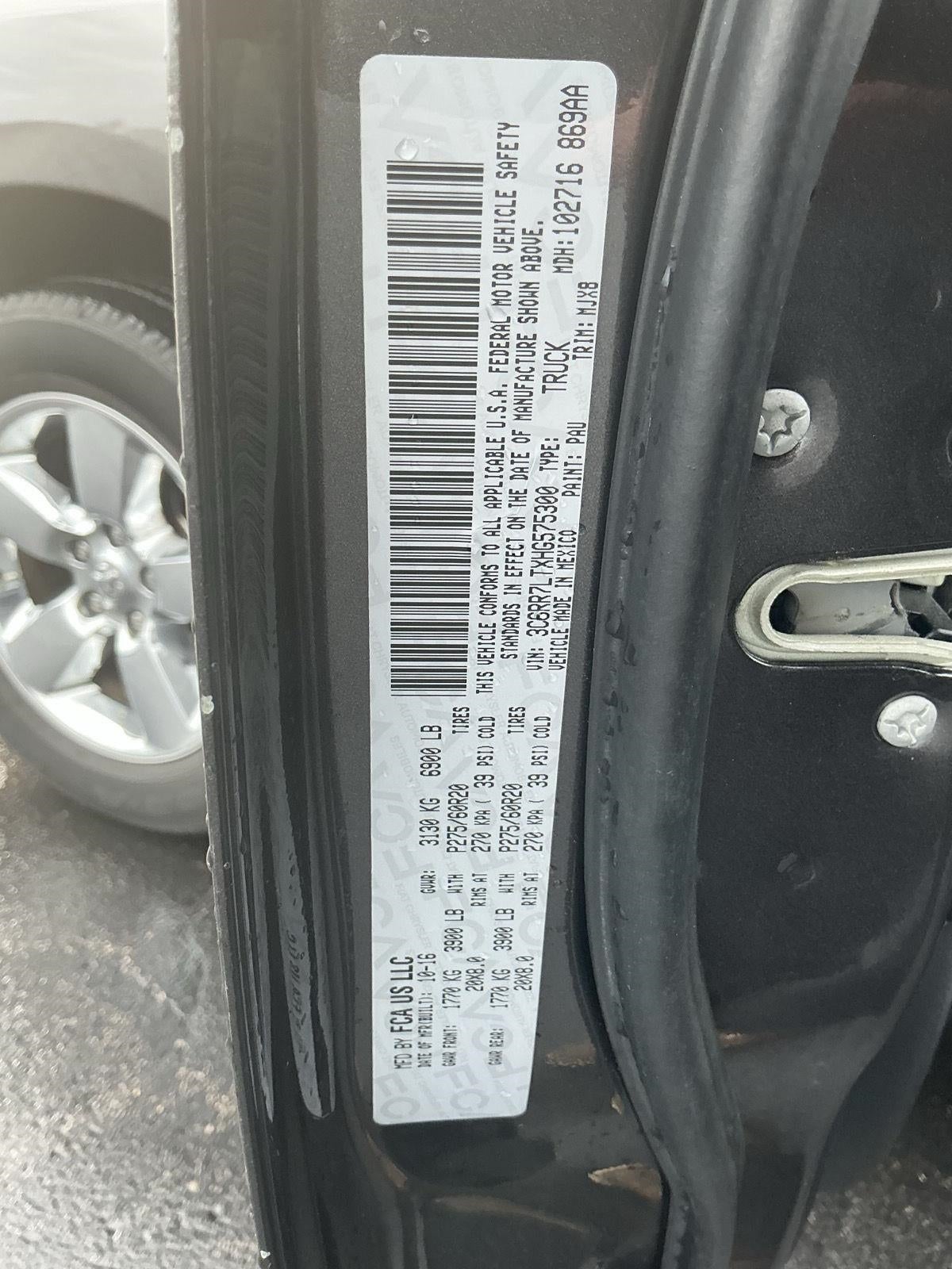 2017 RAM 1500 Big Horn Crew Cab 4x4 5'7' Box