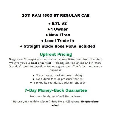2011 RAM Ram 1500 ST