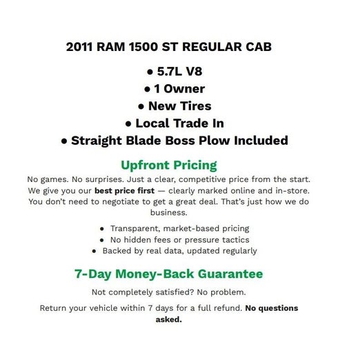 2011 RAM Ram 1500 ST