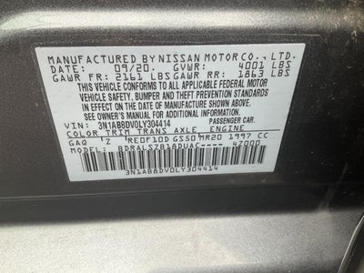 2020 Nissan Sentra SR Xtronic CVT