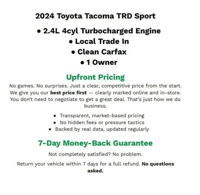 2024 Toyota Tacoma TRD Sport