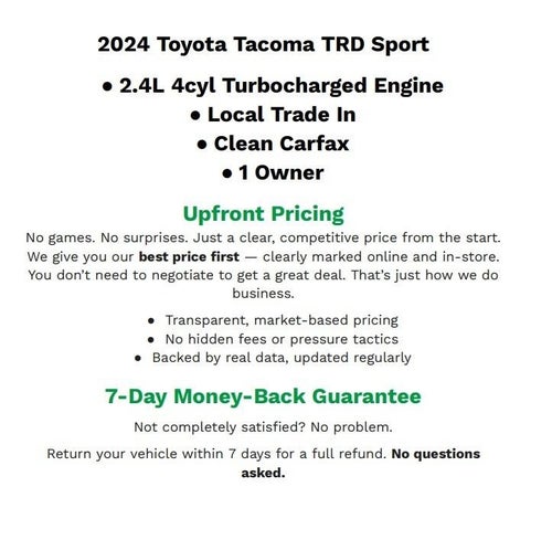 2024 Toyota Tacoma TRD Sport