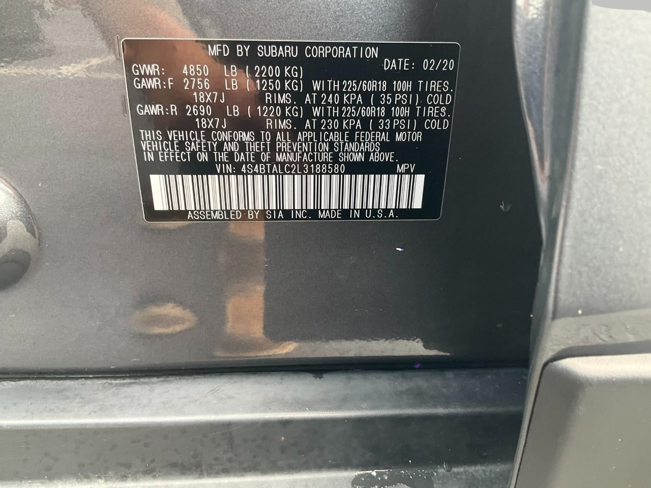 2020 Subaru Outback Limited