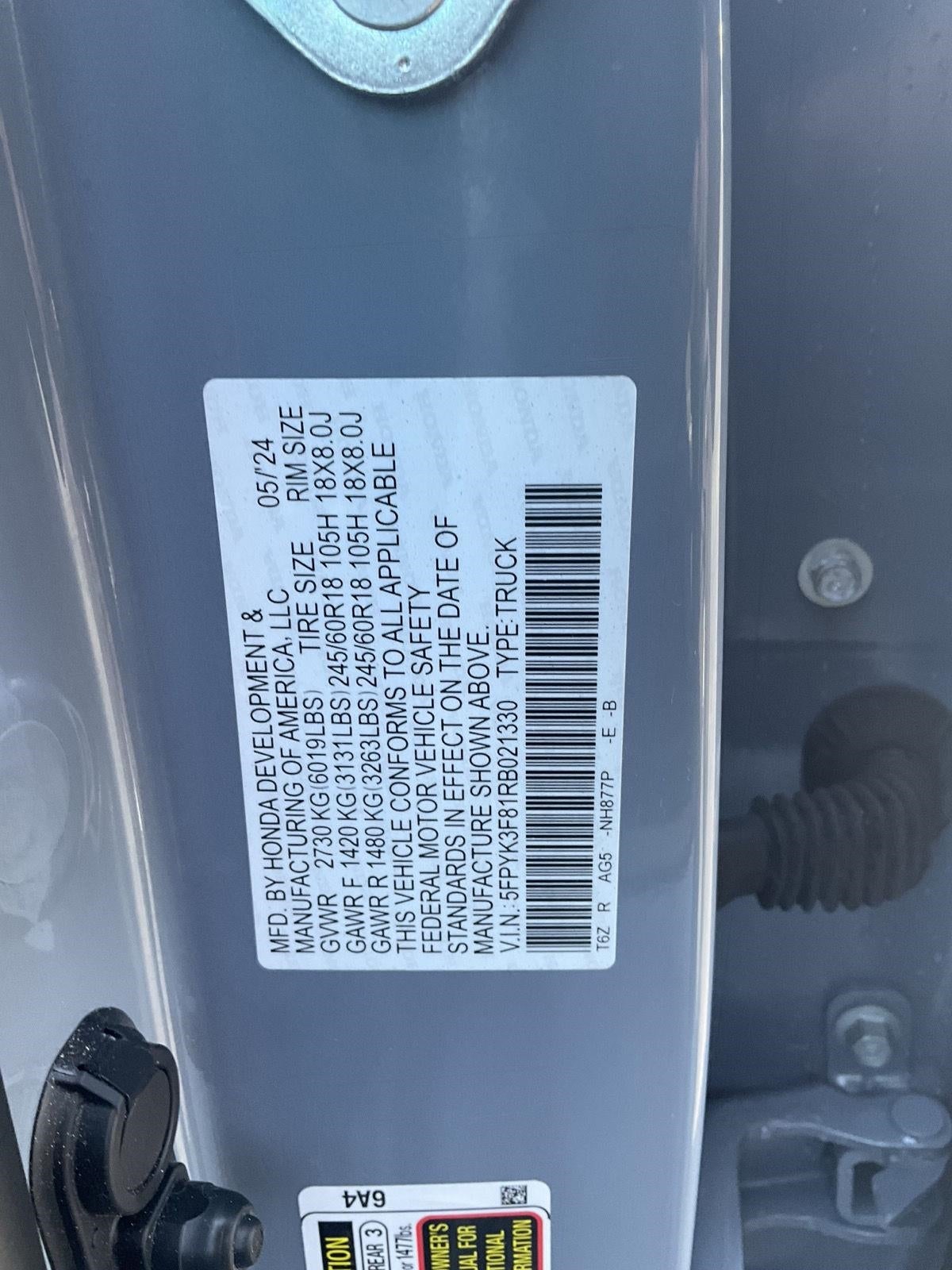 2024 Honda Ridgeline Black Edition