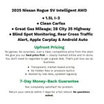 2025 Nissan Rogue SV Intelligent AWD