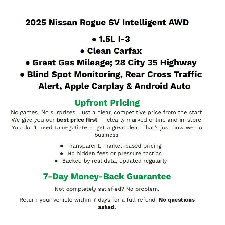 2025 Nissan Rogue SV Intelligent AWD