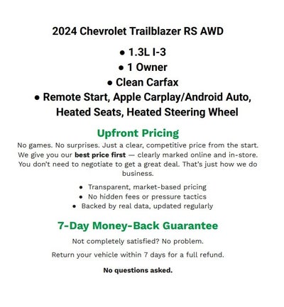 2024 Chevrolet Trailblazer AWD RS