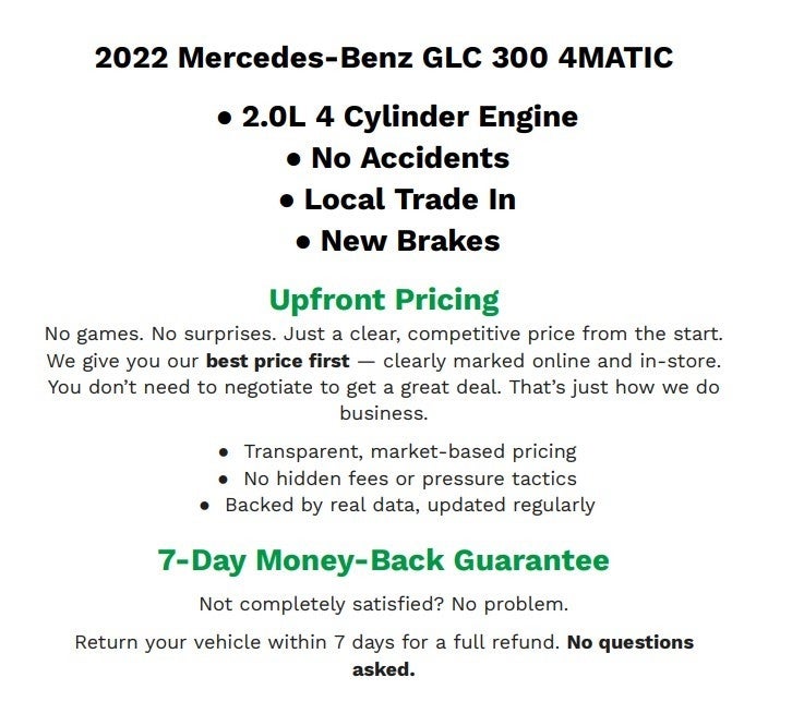 2022 Mercedes-Benz GLC 300 4MATIC® SUV