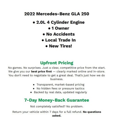 2022 Mercedes-Benz GLA 250 4MATIC®