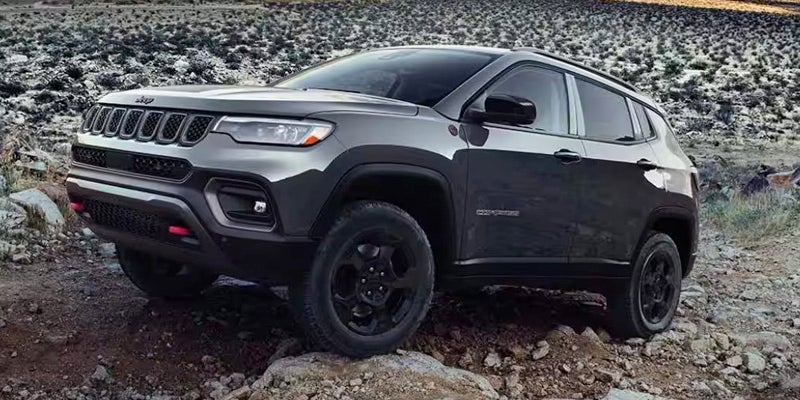 2024 Jeep Compass on a rock