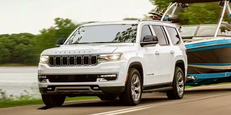 2024 Jeep Wagoneer Towing A Boat